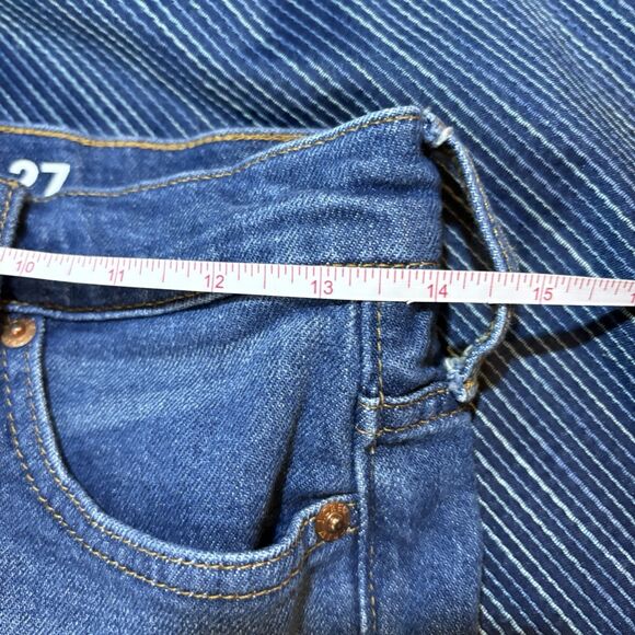 J.Crew Demi Boot Jeans Womens 27 Lantern Wash Crop Raw Hem Boho Casual Modern - Picture 11 of 12